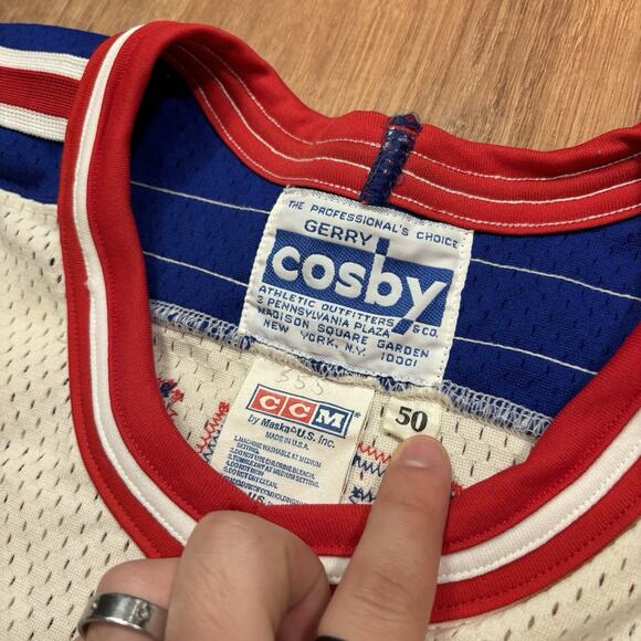Vintage New York Rangers Petr Nedved Jersey CCM Cosby Authentic NHL Hockey 50 - Picture 7 of 8